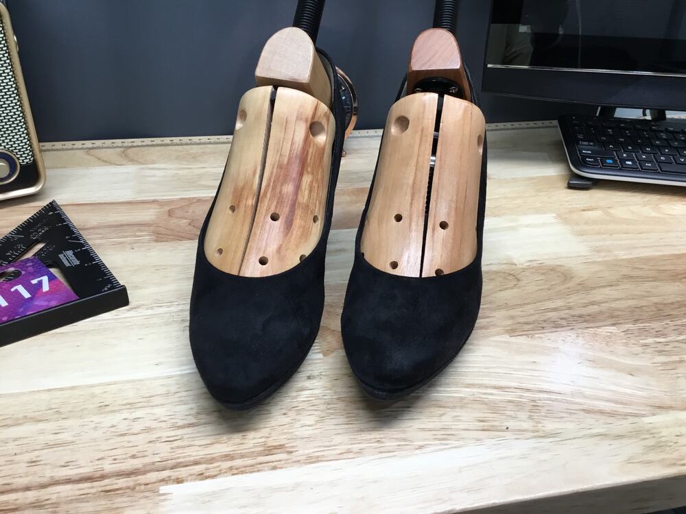 Paul Green Flats Women's US 8.5 Black Suede Stiletto Heel Slip-On Comfort Shoes